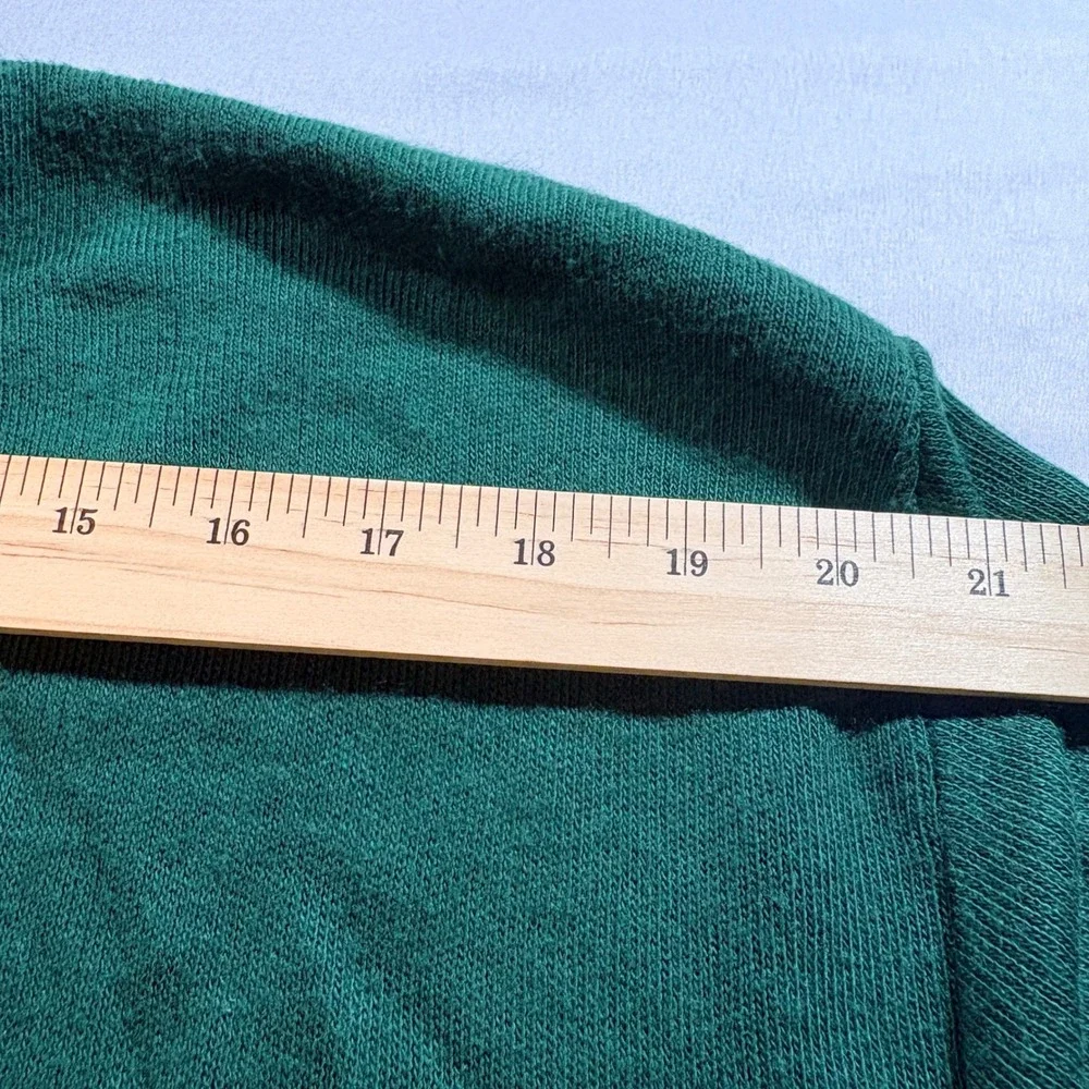 Jantzen V-Neck Sweater Mens XL Green Vintage Made in USA Knit Pullover Classic
